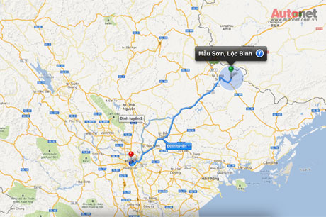  Từ Hà Nội lên thành phố Lạng Sơn khoảng 154 km