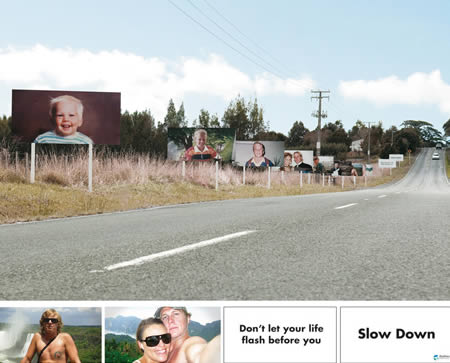 Hình ảnh này được thực hiện trong một chiến dịch quảng cáo của Saatchi - New Zealand . Những tấm ảnh chụp các gia đình khác nhau lần lượt xuất hiện bên vệ đường dưới dạng biển quảng cáo. 
