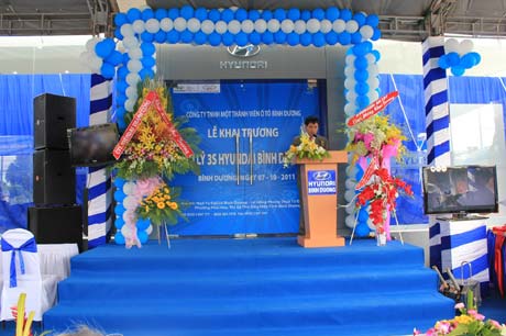 Lễ khai trương đại lý Hyundai 3S tại Bình Dương