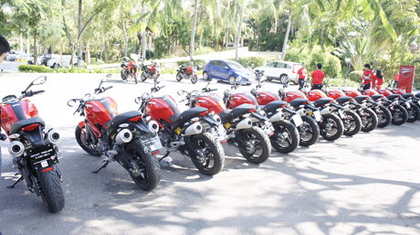 Ducati Monster 795 trong buổi chạy thử tại Thái Lan vừa qua