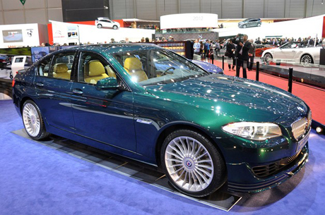 Do you love the notion of the 507-horsepower, twin-tubocharged Alpina B5 Touring, but just can't get behind a high-performance family wagon? Alpina has good news for you. The company has officially pulled back the curtain on the new B5 Sedan, and the vehicle boasts the same wicked driveline as its long-roof twin. That means there's a dizzying 516 pound-feet of torque pouring out of the same forced-induction 4.4-liter V8. A ZF eight-speed automatic transmission takes care of gear-swapping duties while a range of subtle aesthetic tweaks set this bruiser apart from its more mundane counterparts.  There is no mistaking the flashy, 20-inch Alpina wheels, however. According to the company, the combined kit allows the B5 Sedan to clip off a 0-62 dash in just 4.5 seconds. That's plenty quick by our estimation and about on par with the new 2012 BMW M5. Which would you rather have? Hit the jump for the brief press release while you mull it over.