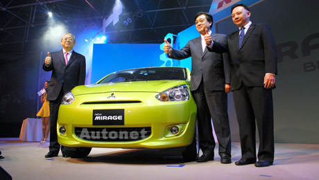 Không phải pick-up mà chính những mẫu xe nhỏ như Mirage mới là chủ đề của triển lãm xe Bangkok 2012