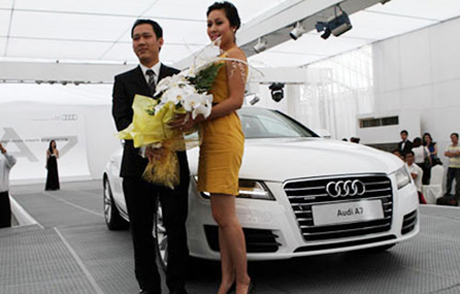 Hoa hậu Ngô Phương Lan đại sứ Audi A7 Sportback 