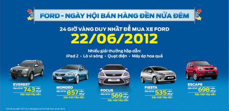 Ngày hội bán hàng đến nửa đêm mang lại thành công rực rỡ cho Ford Việt Nam