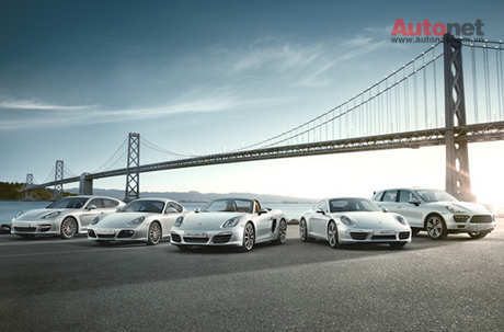 Lượng xe Porsche bán ra tăng 13% trong 9/2012