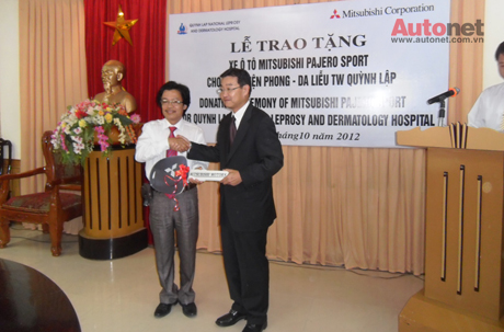 Mitsubitshi tặng Pajero Sport cho BV Phong Quỳnh Lập