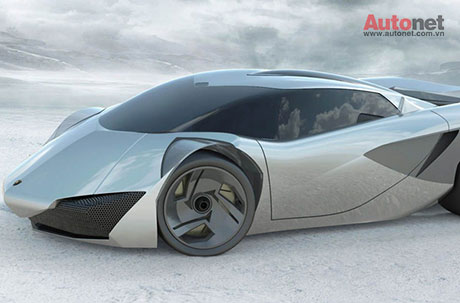 Mẫu xe điện của Lamborghini dưới bàn tay của một sinh viên thiết kế.