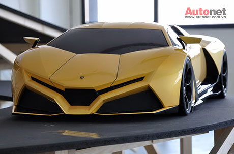 Mẫu Cnossus Lamborghini của hai sinh viên lấy cảm hứng từ huyền thoại Countach.