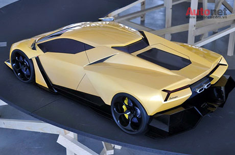 Mẫu xe có thiết kế gần gũi với phong cách của Lamborghini.