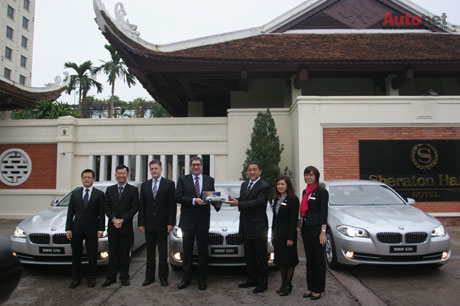 Sheraton Hà Nội đã lựa chọn BMW 5 series cho dịch vụ vận chuyển cao cấp