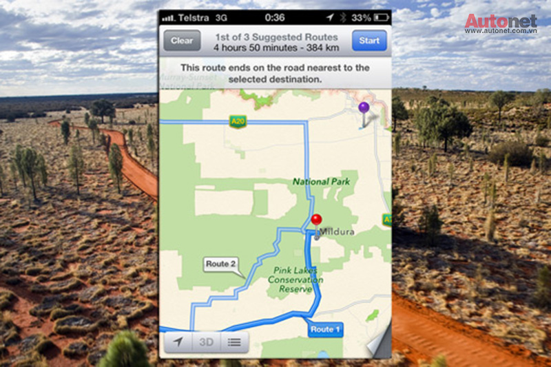 Apple Maps bị cấm ở Úc vì khiến lái xe gặp nguy hiểm