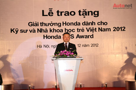 HVN trao tặng giải thưởng Honda Yes Award 2012
