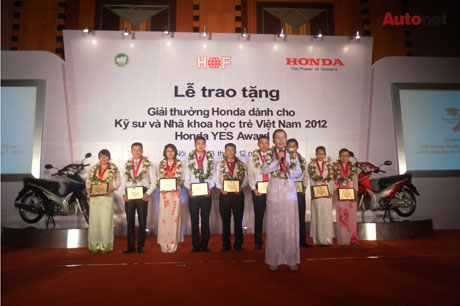 Giải thưởng Honda YES đã có 7 năm đồng hành cùng các sinh viên Việt Nam 