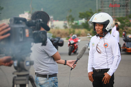Anh Lê Ngọc Tú - lãnh đạo CLB môtô Đà Nẵng chia sẻ
