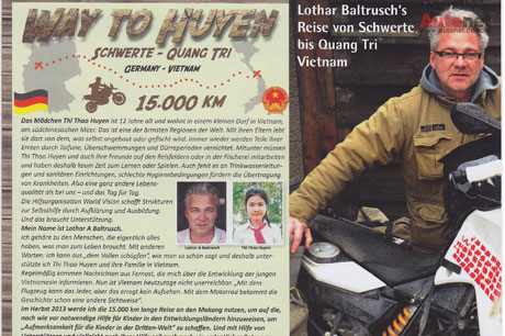 Hành trình từ thiện Đức – Việt trên môtô BMW F800