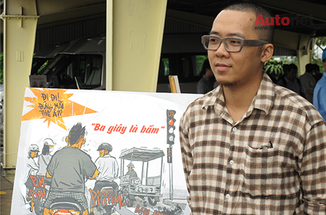 Hoạ sĩ Thanh Phong, tác giả của bộ truyện tranh tuyên truyền chiến dịch K0 CÒI