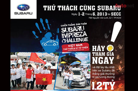 Trúng Impreza 2.0 – “Thử thách cùng Subaru 2013″