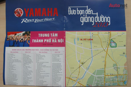 Bản đồ các điểm thi tại Hà Nội