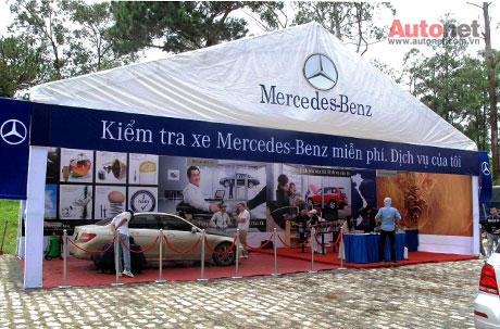 Mercedes-Benz: kiểm tra xe lưu động “miễn phí”