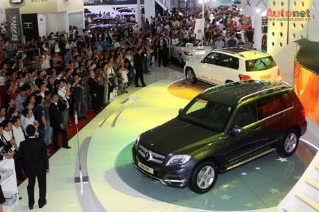 Triển lãm ôtô Việt Nam năm 2013 này có tới 7 thương hiệu là xe NK