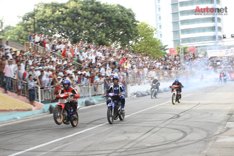 Vietnam Motor Cub Prix chủ yếu đua xe tại các sân vận động 