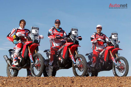 Honda sẽ mang CRF450 mới đến Dakar Rally 2014