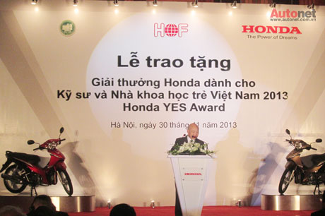 10 SV xuất sắc nhận giải Honda YES Award lần thứ 8