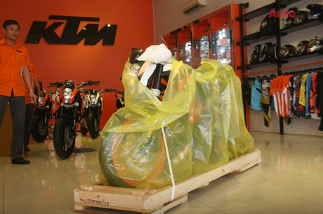 Khui thùng KTM 390 Duke ABS chính hãng