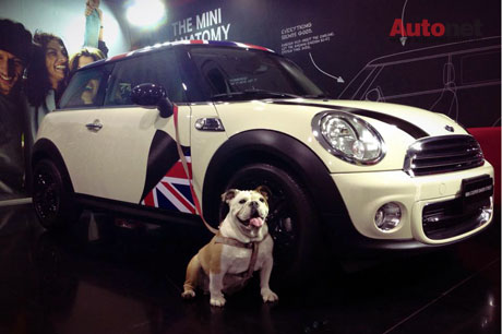 MINI Cooper Baker Street được trang trí “Gói trang trí ngoại thất” với hoa văn cờ Anh trên mui xe và bên hông.