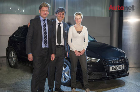 Ban lãnh đạo Audi và chiếc xe thứ 1,5 triệu trong năm 2013 