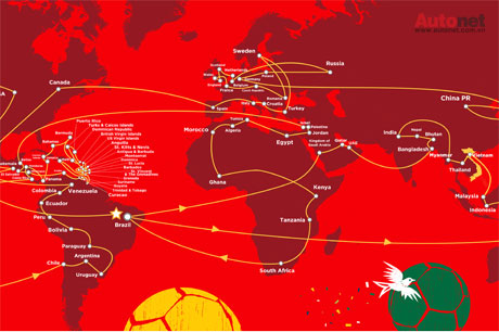 Cúp vàng Fifa World cup đón năm mới tại Việt Nam