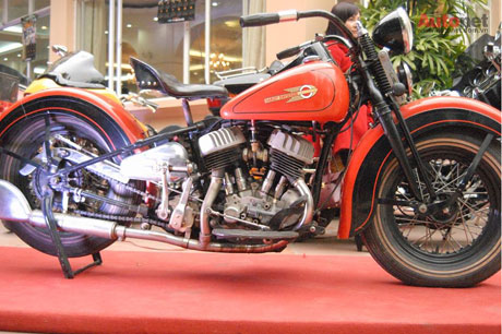Chiếc Harley sinh năm 1937 cũng hiện tại sinh nhật HOG Hà Nội