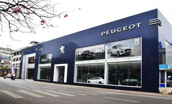 Showroom Peugeot đều được thiết kế theo tiêu chuẩn nghiêm ngặt của tập đoàn