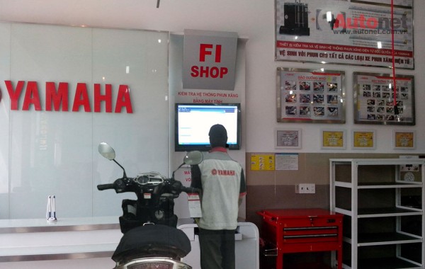 Hệ thống kiểm tra phun xăng điện tử Fi Shop của Yamaha