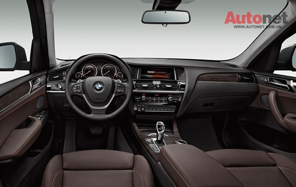 Nội thất BMW X3 2015 vẫn toát lên vẻ tinh tế, đẳng cấp và độc đáo