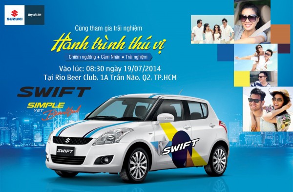 Suzuki tổ chức lái thử SWIFT cho khách hàng