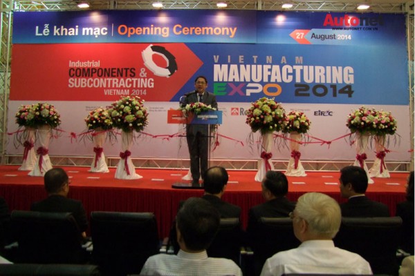 Ông Duangdej Yuaikwamdee, Phó Giám đốc điều hành công ty Reed Tradex phát biểu khai mạc Triển lãm.