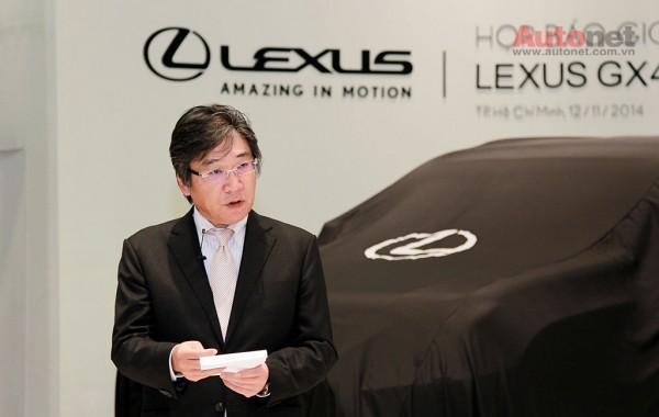 Ông Yoshihisa Maruta - Tổng Giám Đốc Công ty Ô tô Toyota Việt Nam cũng chia sẻ tại buổi lễ ra mắt GX460.