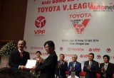 Toyota là nhà tài trợ chính thức của V.League 2015