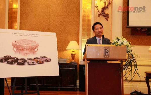 Ông Đoàn Hiếu Minh - Chủ tịch Đại Lý Rolls-Royce Motor Cars Hà Nội chia sẻ trong buổi họp báo
