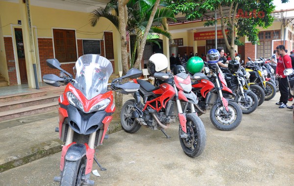 Dàn xe xuyên Việt của Ducati Việt Nam khi trải qua gần 3.000 km với đủ mọi cung đường khác nhau.