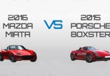 [Infographic] Sự tương đồng Mazda Miata 2016 & Porsche Boxster 2015