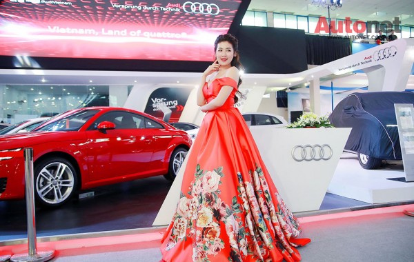 Á hậu Hoa hậu Việt Nam Dương Tú Anh hiện là đại sứ dòng xe sedan Audi A4