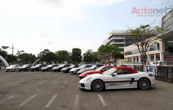 22 dòng xe của Porsche đã được đưa từ Đức về Việt Nam để phục vụ chương trình
