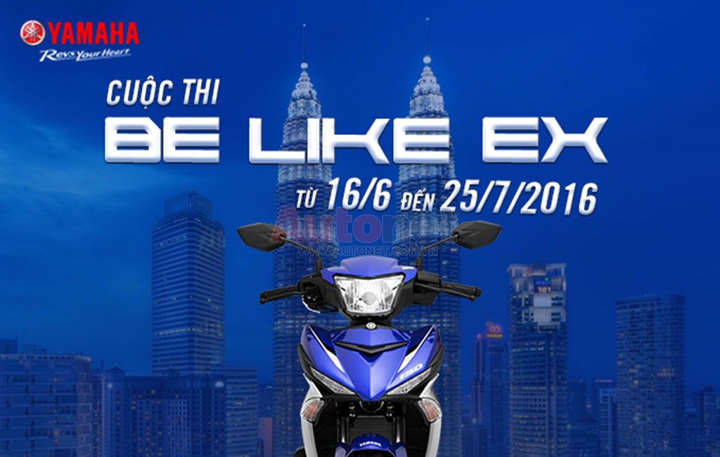 Trong khuôn khổ cuộc thi Be Like Ex, Yamaha Motor Vietnam sẽ dành tặng chuyến đi đến Malaysia để gặp gỡ tay đua The Doctor và đội đua Movistar Yamaha tại Malaysia
