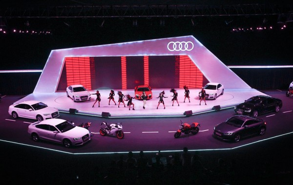 Các show diễn đều có sự góp mặt của các đại sứ thương hiệu Audi