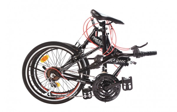 Chiếc xe đạp Modulo có thể dễ dàng gấp gọn gàng 