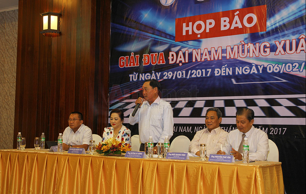 Ông Huỳnh Uy Dũng - Chủ tịch hội đồng quản trị, Tổng giám đốc Công ty Cổ Phần Đại Nam phát biểu tại sự kiện