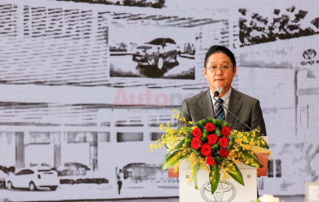 Đại diện phía toyota Việt Nam phát biểu tại lễ khai trường Toyota Tây Ninh