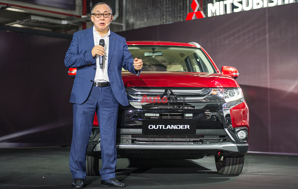 Ông Tsunehiro Kunimoto, Phó chủ tịch - Giám đốc bộ phận thiết kế của Mitsubishi Nhật Bản cũng có mặt tại buổi lẽ xuất xưởng Outlander.